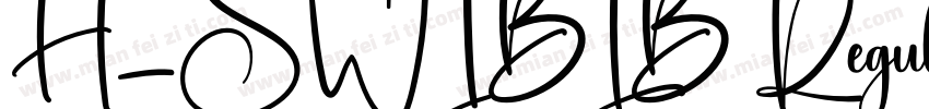 H_SWIBLB Regular字体转换
